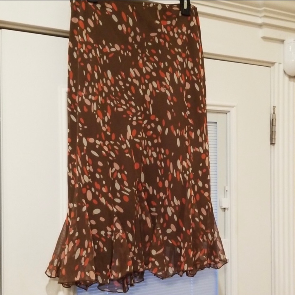 Size 12 east 5th brown skirt